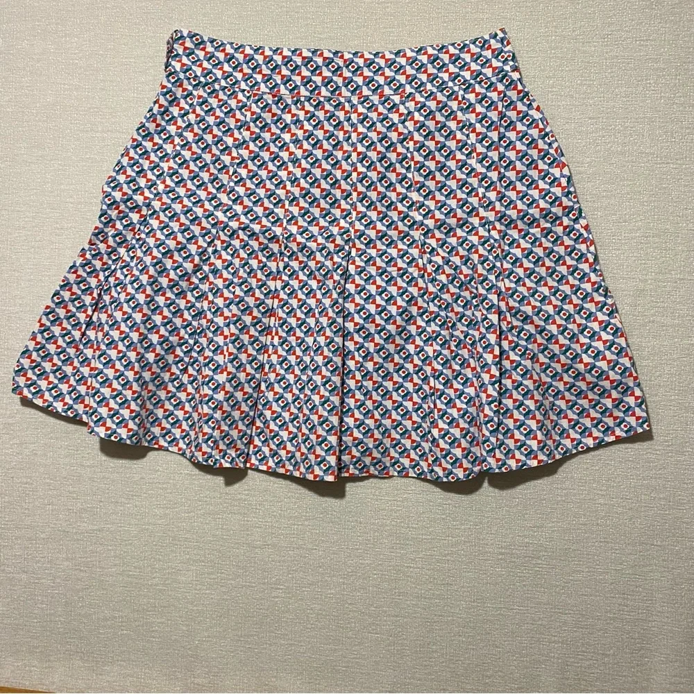 Anthropologie Multicolor Geometric Skater Skirt - Picture 3 of 6